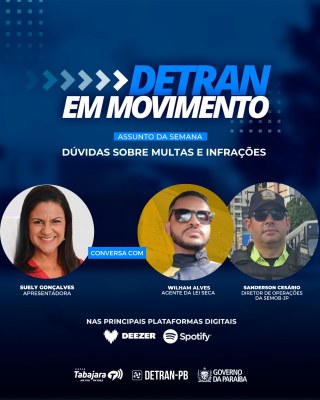 Multas e infrações de trânsito.
