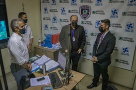 Visita do superintendente do Detran-RN